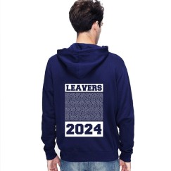 New Leavers Hoodie style in Retro Square design